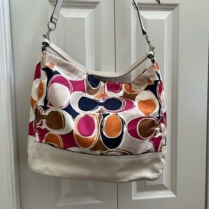 Coach Multicolor Signature Shoulder Bag